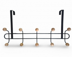 علاقة باب معدن 5 × 2 عين مع نهايات كرات خشب 